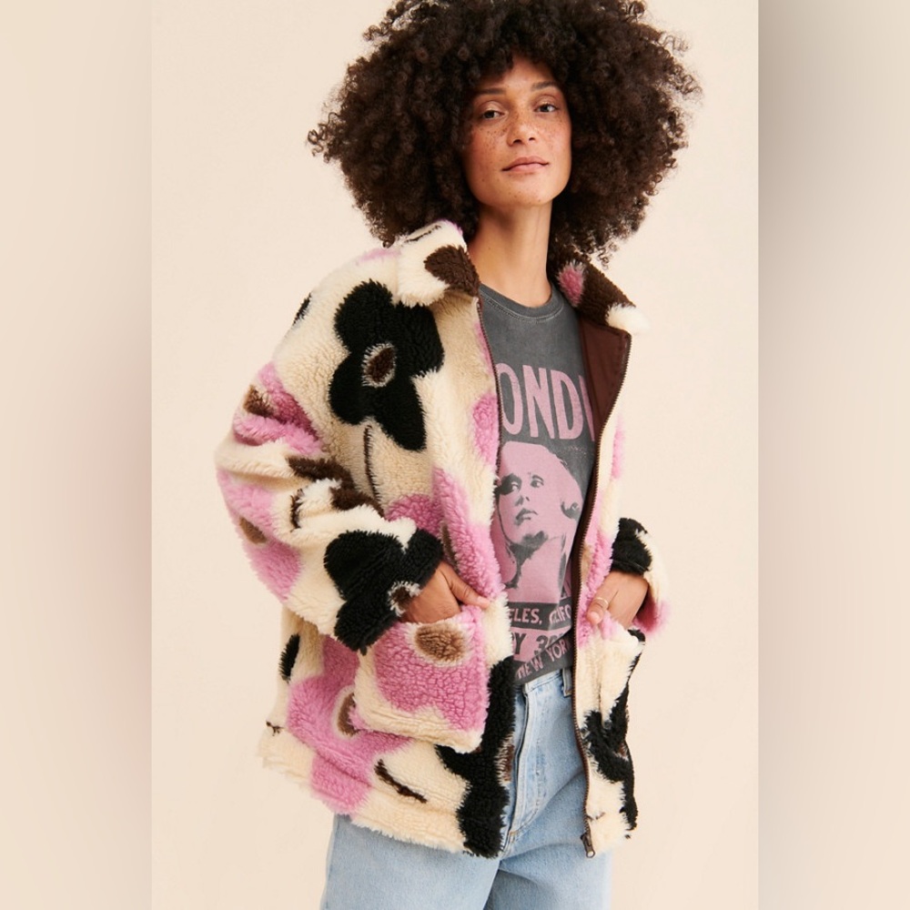 Damson Madder Flower Fleece Jacket UK 6 / US 2
